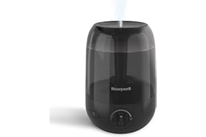 Honeywell Ultra Comfort Cool Mist Humidifier, No Filter, Easy to Fill and Clean, Cleaning Brush Included, Ultra Quiet, Use With Essential Oils for Extra Comfort, Black, HUL545B