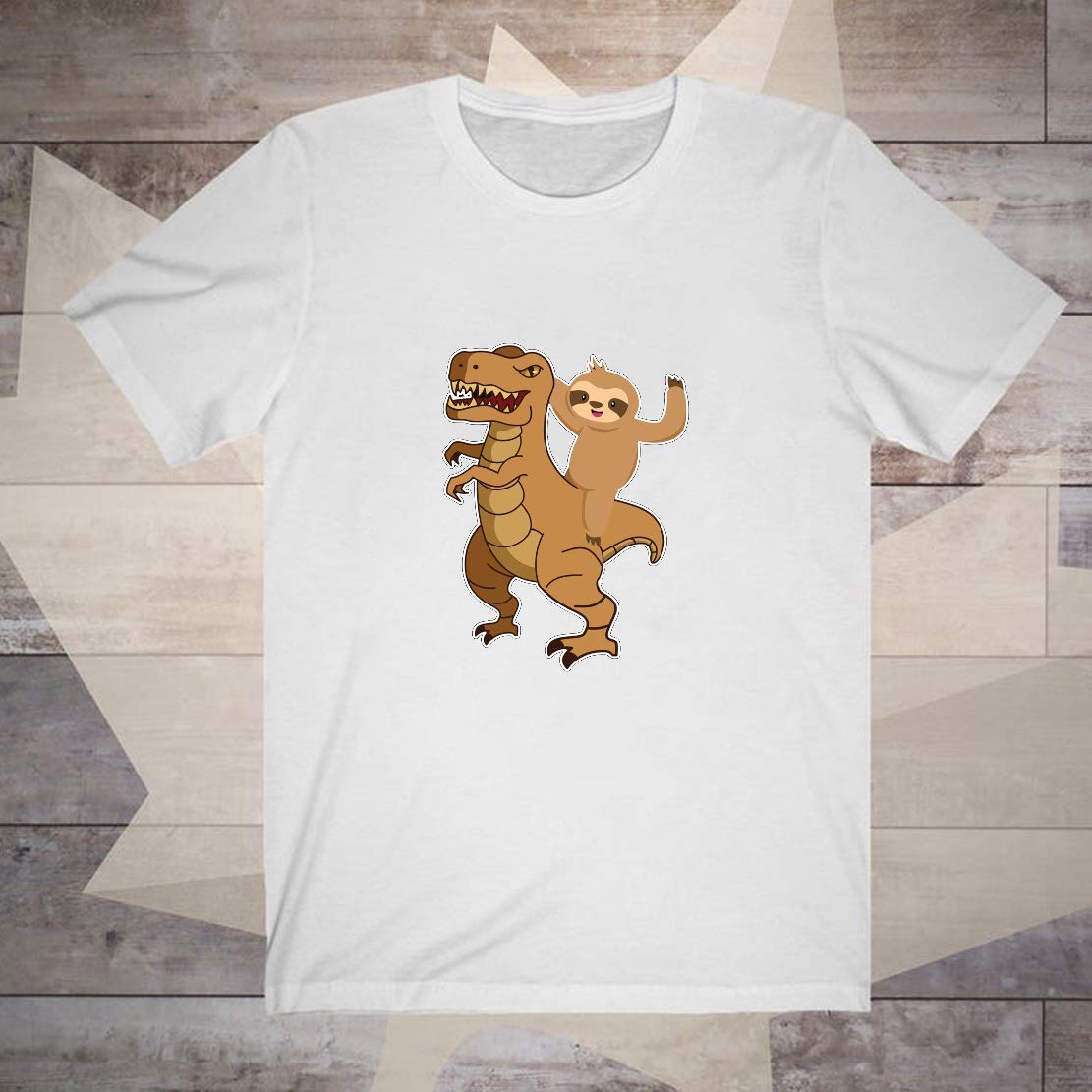 Sloth Rides Dinosaurs Childrens Animal Gift With All The Irony And Novelty Built In A T-sh