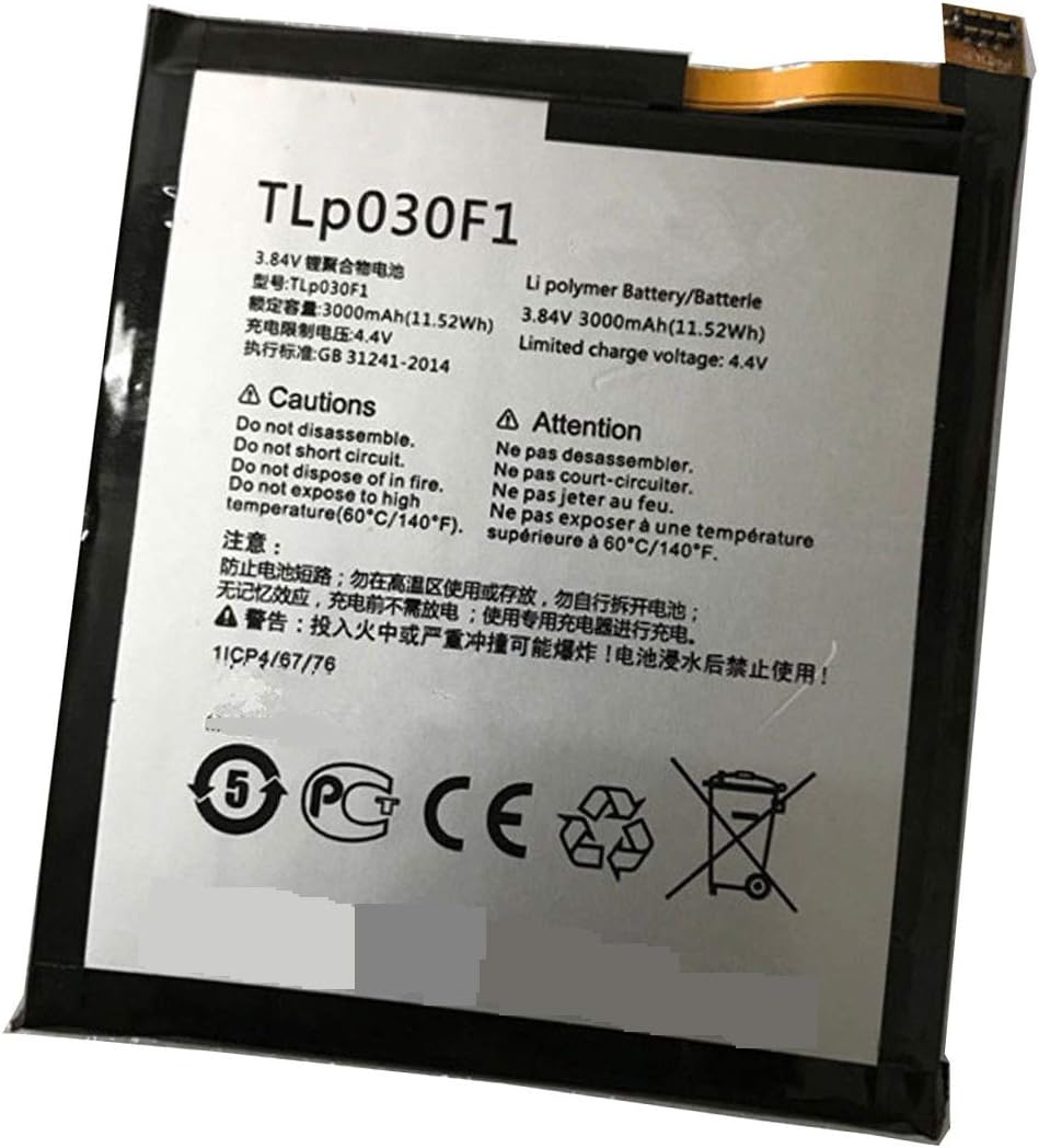 Aowe TLp030F2 Replacement Battery for Alcatel One Touch Idol 4S，OT-6070， BlackBerry DTEK60 TLp030F1 Vodafone Smart Platinum 7