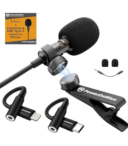 Amazon.com: Lavalier Microphone for Shure mvl Clip-on Lapel mic