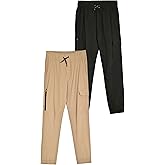 TONY HAWK Boys Jogger Pants 2 Pack Lightweight Hybrid Skateboard Pants for Boy