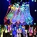 Color Solar String Lights Outdoor Waterproof Raindrop Lights Christma s Decro 30Led 21Foot Twinkle Fairy Lighting for Indoor Garden Xmas Tree Party Weddings Patio( Multi Color)