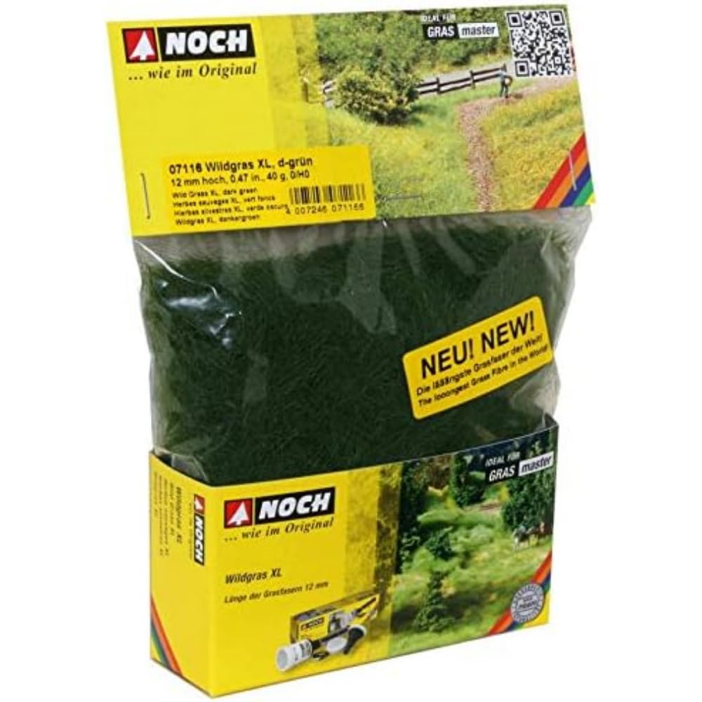 Noch 07116 12 mm Wild Grass Dark Green Landscape Modelling (X-Large)