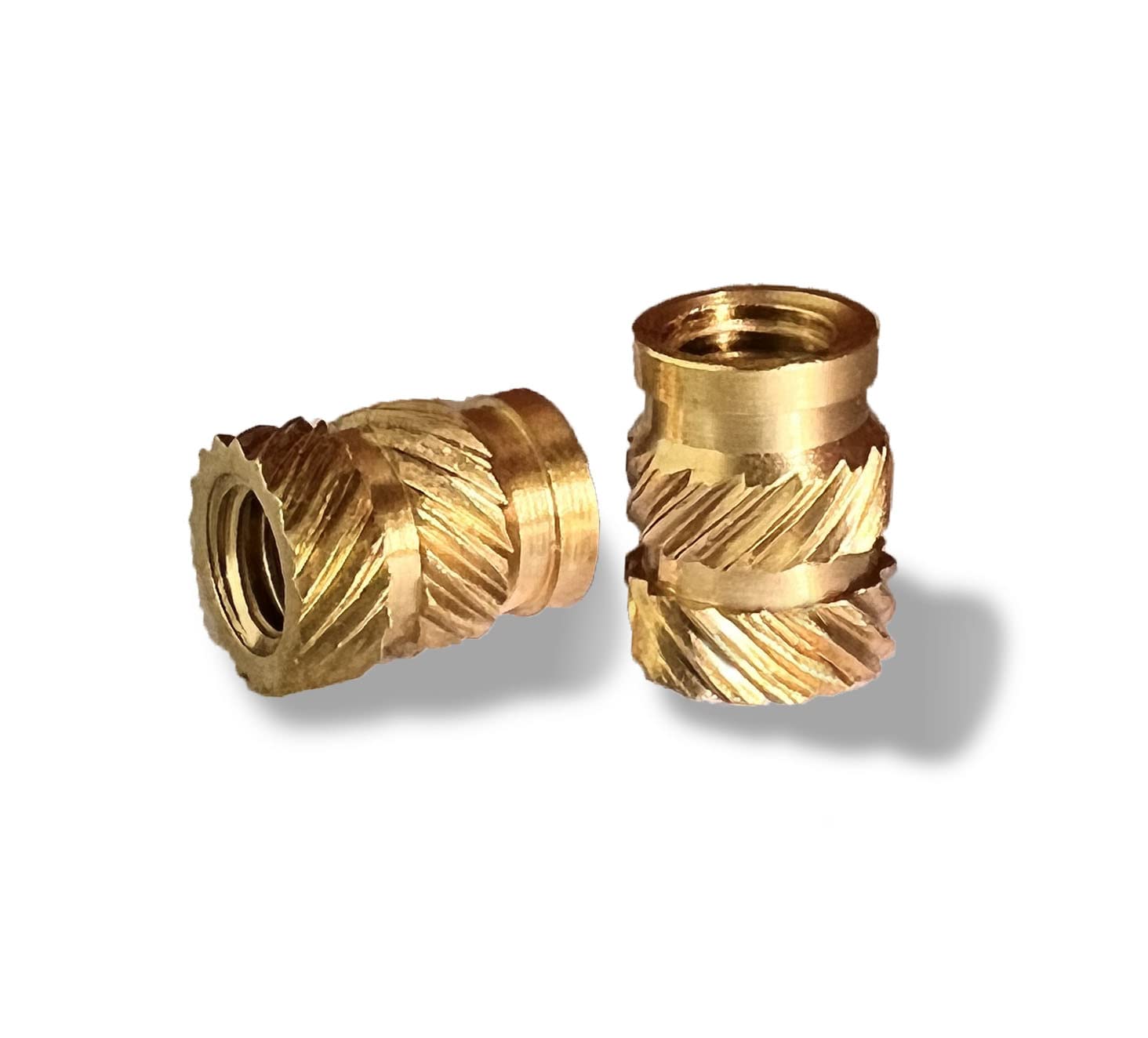 ShineNow Threaded Heat-set Inserts Brass for Printed Plastic Parts M4 Long 50pcs