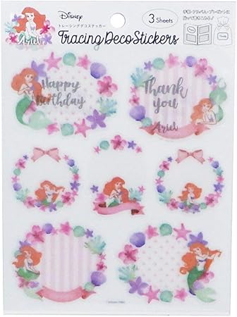 Amazon リトルマーメイド シール メッセージ デコ ステッカー アリエル フラワー ディズニー プリンセス シール ステッカー おもちゃ