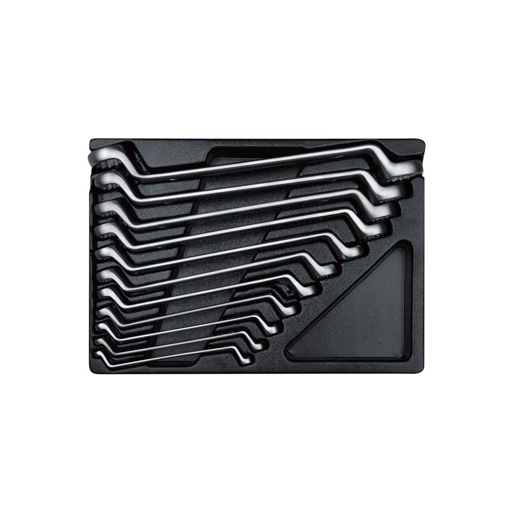 KING TONY 91711MR 75 Degree Module Offset Ring Wrench, Set of 11