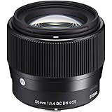 Sigma 56mm for E-Mount (Sony) Fixed Prime Camera Lens, Black (351965)