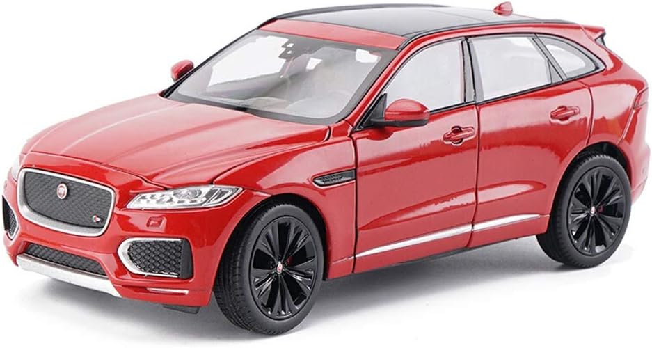 Rfeifei 1:24 Scale Jaguar F-PACE Highly Detail Die-Cast Model, Car Model Ornaments Simulation Alloy Car Model Birthday Gift For Boy (Color : Red)