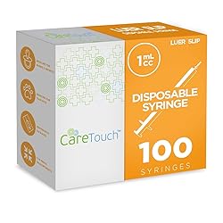 Care Touch CTSLS1-VC Luer Slip Syringe 1ml - 100ct