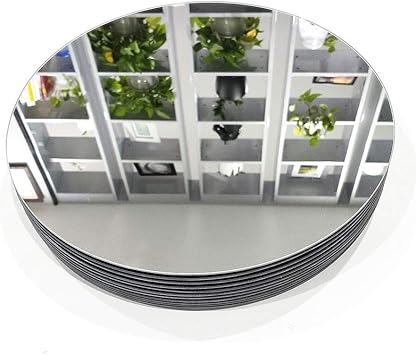 Amazon Com U Home 12 Inch Round Mirror Tray Set Of 12 2 Mm