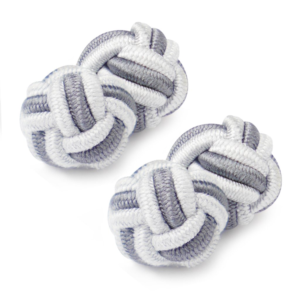 HONEY BEAR Mens/Women Silk Knot Cufflinks,Round for Shirt/Dress Business Wedding Gift