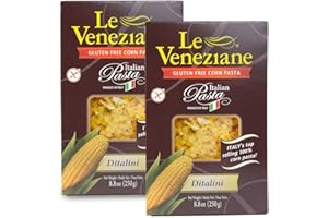 Le Veneziane Gluten Free Ditalini Little Pasta 250g - Pack of 2