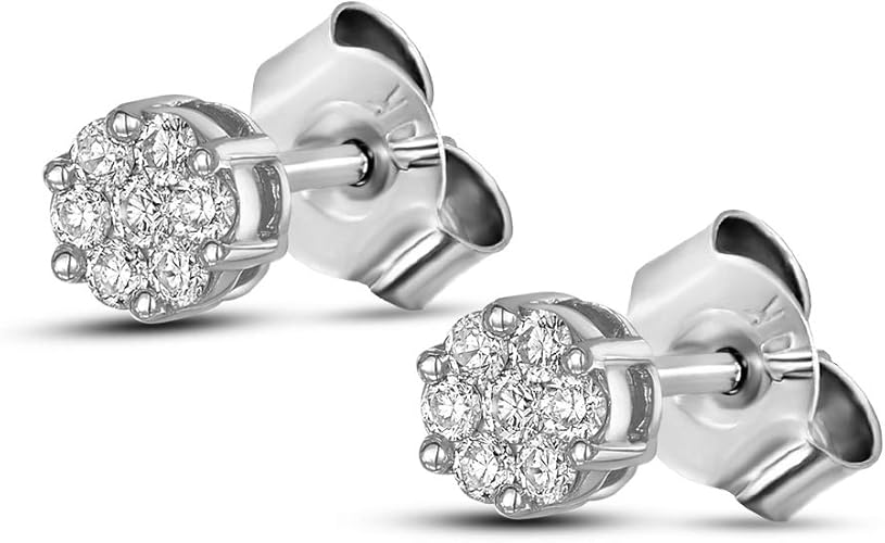 Lab Grown Diamond Earrings 1 /3 Carat Diamond Earrings Lab Created 10K