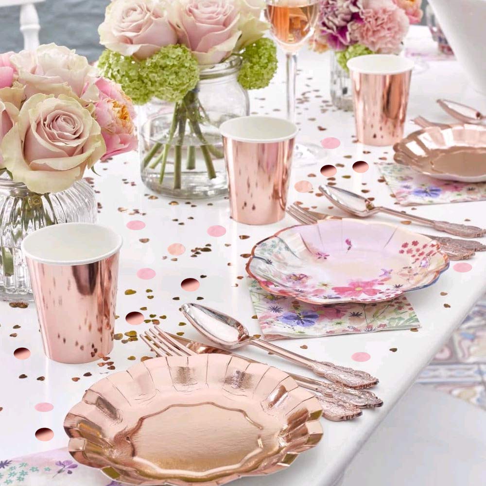 Confetti Glitter Oro E Rosa 350pz - Per Matrimoni, Compleanni, Addio Al Nubilato - Foto 6