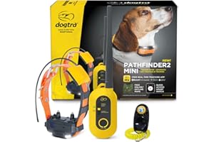 Dogtra Pathfinder 2 Mini - 4 Mile GPS Tracker Dog Hunting Training Collar with Remote, Rechargeable E-Fence Training Collar for Small Medium Large Sport Hunting Dogs, Electric Collar for Professionals