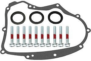 atsuch Crankcase Gasket 594195 with Mounting Bolts and 3-Pcs 795387 Oil Seal Accessories,Compatible with B&S Small Gasoline Engines,Replacement for 591911 697227 690945 273488