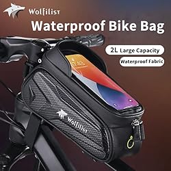 WOLFILIST Bike Bag - Waterproof Bike Frame Bag with