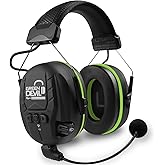 GREEN DEVIL Electronic Bluetooth Hearing Ear Protection Headphones With Boom Microphones 27dB Noise Cancelling Earmuffs