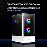 GAMDIAS TALOS E3 White Mid-Tower Case ATX ARGB 3 Fans Tempered Glass view 6