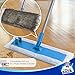 MR.SIGA Wide Surface Microfiber Mop - Size: 38 x 14cm, 6 Free Dry Wipes Paper Included