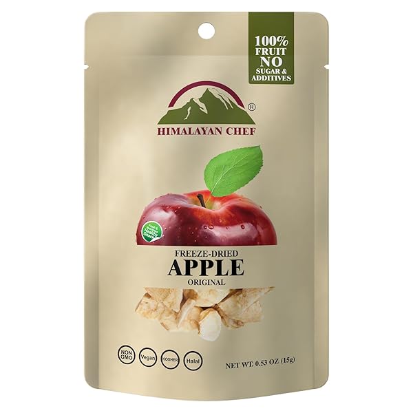 HIMALAYAN CHEF FREEZE-DRIED FRUIT – 15G FREEZE-DRIED APPLE,...