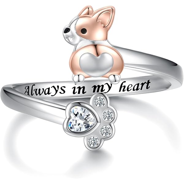 Plata 925 Lindo Salchicha Anillos Abiertos Cachorro Perro | Cuotas Sin