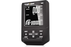 TOPIOM Electronic Monitor for Rowing Machine, with LCD Display