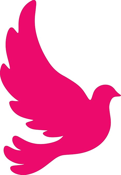 Amazon Angdest ハト シルエット 0 8 X 1 2 ピンク Nbfu Decals ステッカー デカール 車 バイク