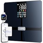 RENPHO Scale for Body Weight, Smart Scale with BMI, Body Fat, Muscle Mass, Bluetooth, 13 Metrics with Large Display, Support App Connection, Black, Elis 2X