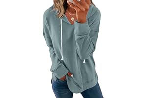 Syellowafter Women Casual Hoodie Long Sleeves Fashion Pullover Loose Fit Tunic Winter Tops Comfy Shirts