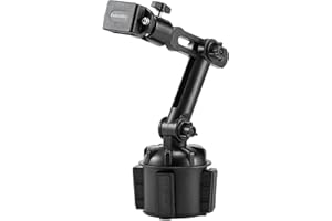 Radioddity RH1 Cup Holder Radio Mount, Adjustable Length and Height, Secure and Stable for Handheld Radio, Car Mobile Radio, Two Way Radio, Walkie Talkies