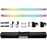 Aputure Amaran PT4c 2 Light Kit,Pixel Tube Light,32W Power 120cm/47.2Inch | 16 RGBWW Pixels Tube LED Video Light for Live Video,Creative Light Effect,Outdoor Portrait,Product Photography