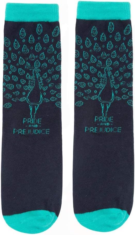 Out of Print Literary and Book-Themed Unisex Cotton Socks for Book Lovers, Readers, and Bibliophiles