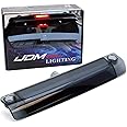 iJDMTOY Smoked Dark Lens 9-LED 3rd Brake Light Assy Compatible With Toyota 4Runner Highlander Prius Sienna etc., Rear Center Roof High Mount LED Third Brake w/Strobe Braking Feature