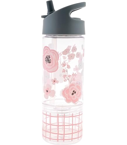 Stephen Joseph Kids Flip Top Water Bottle - 10 Oz, Tritan BPA Free, Pink Dino Design - View #12