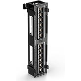 VCELINK 12-Port Cat6 Unshielded Patch Panel 1000 Mbps, Network Panel with Wall Mount 89D Bracket for CAT5/5E/6 Cabling, 9.96