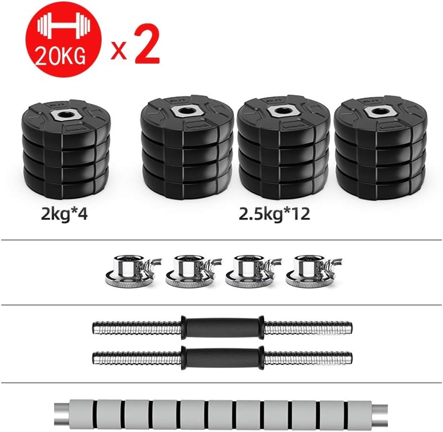 Weights Dumbbells Set Ergonomic Non Slip Comfort Grip Exercise Weights for Bodybuilding Training Workout at Home Work Out