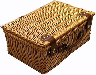 Inicio Caja de almacenamiento de mimbre Caja de picnic de mimbre de