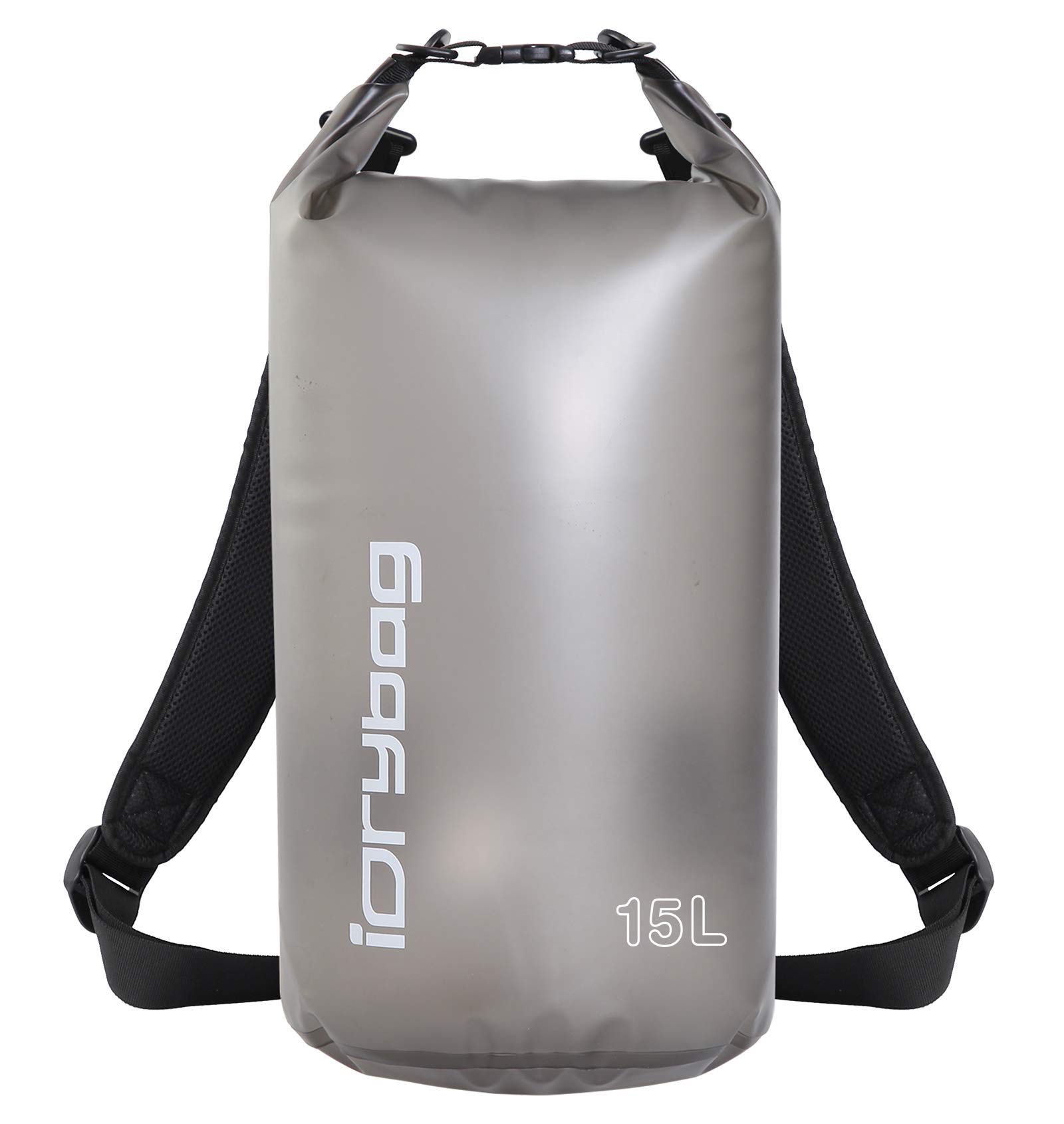 IDRYBAG Clear Dry Bag Waterproof 2L/5L/10L/15L/20L, Small Waterproof Bag for Kayaking, Floating Dry Sack Waterproof for Camping Travel