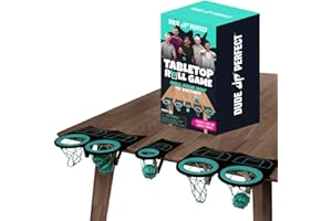 Dude Perfect Sticky Tic Tac Toe & Tabletop Roll Set | Indoor & Outdoor Games, Perfect Fun for Family Game Night & Parties, Birthday for Children, Kids & Adults | Ages 4+ & 6+