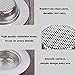 MIBOW Kitchen Sink Strainer, Garbage Disposal Strainer Sink Drain Catcher Plug Drain Cover Kitchen Sink Basket for Kitchen Sinks, Stainless Steel, Large Wide Rim 4.5