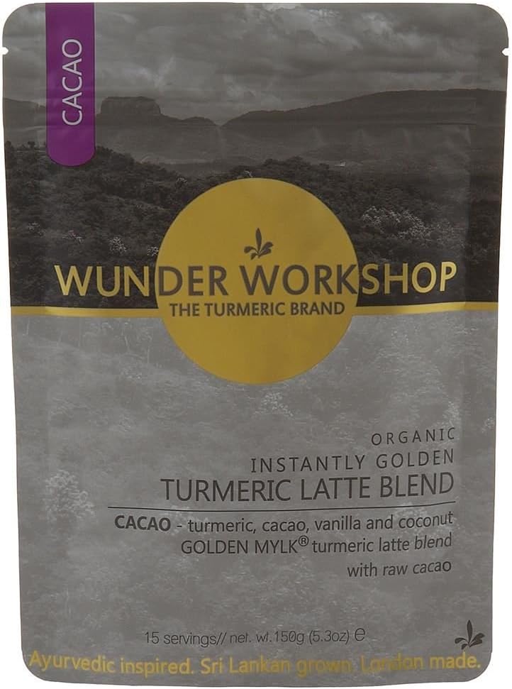 Wunder Workshop InstantlyGolden Tumeric/Cacao 150g (Pack of 2)