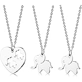HOFOYA Sisters Best Friends Forever Matching BFF Necklace Set for 2 3 4,Mom Daughter Necklaces,Friendship Necklace,Christmas Birthday Gift for Women Teens BFF Sister.