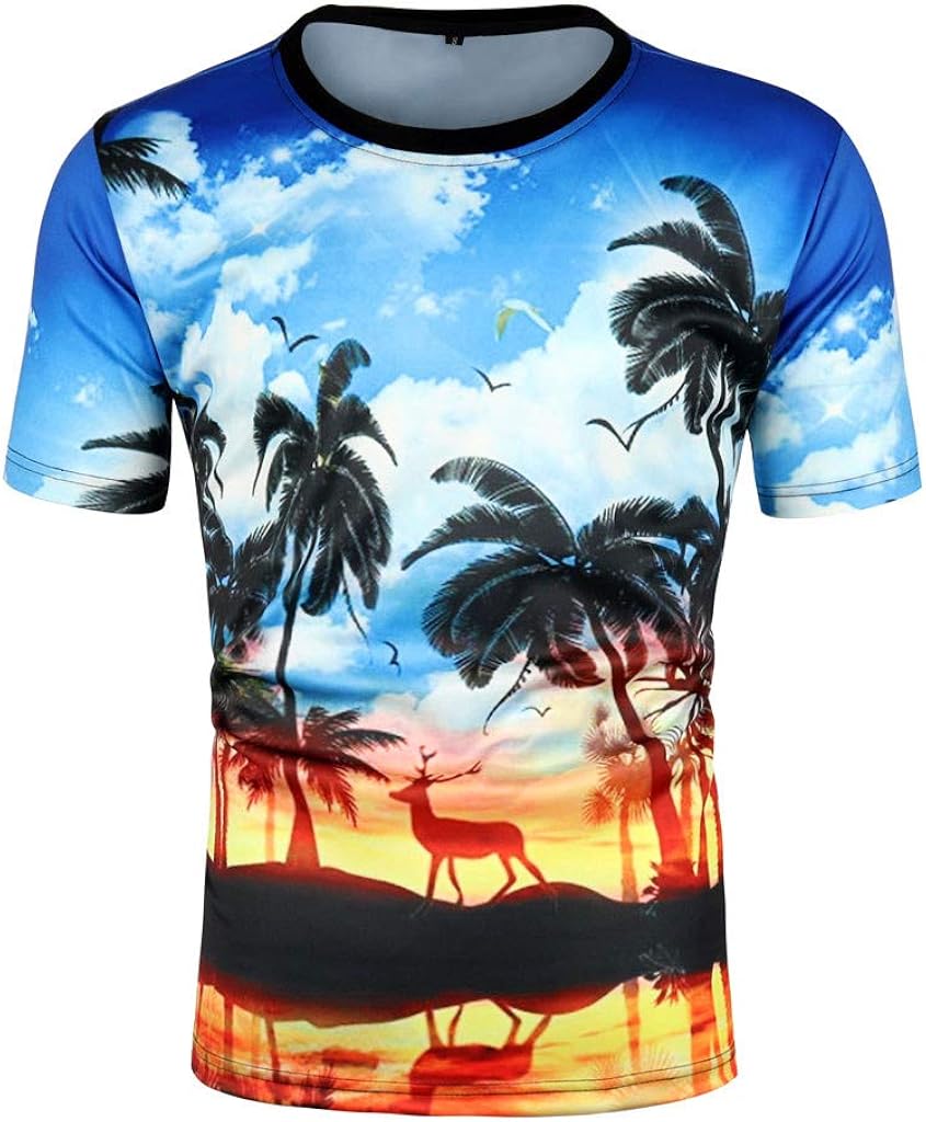 SPE969 3D Printed! Men's Shirts Summer Casual T-Shirt Geometry Printing Sport Breathable Tops
