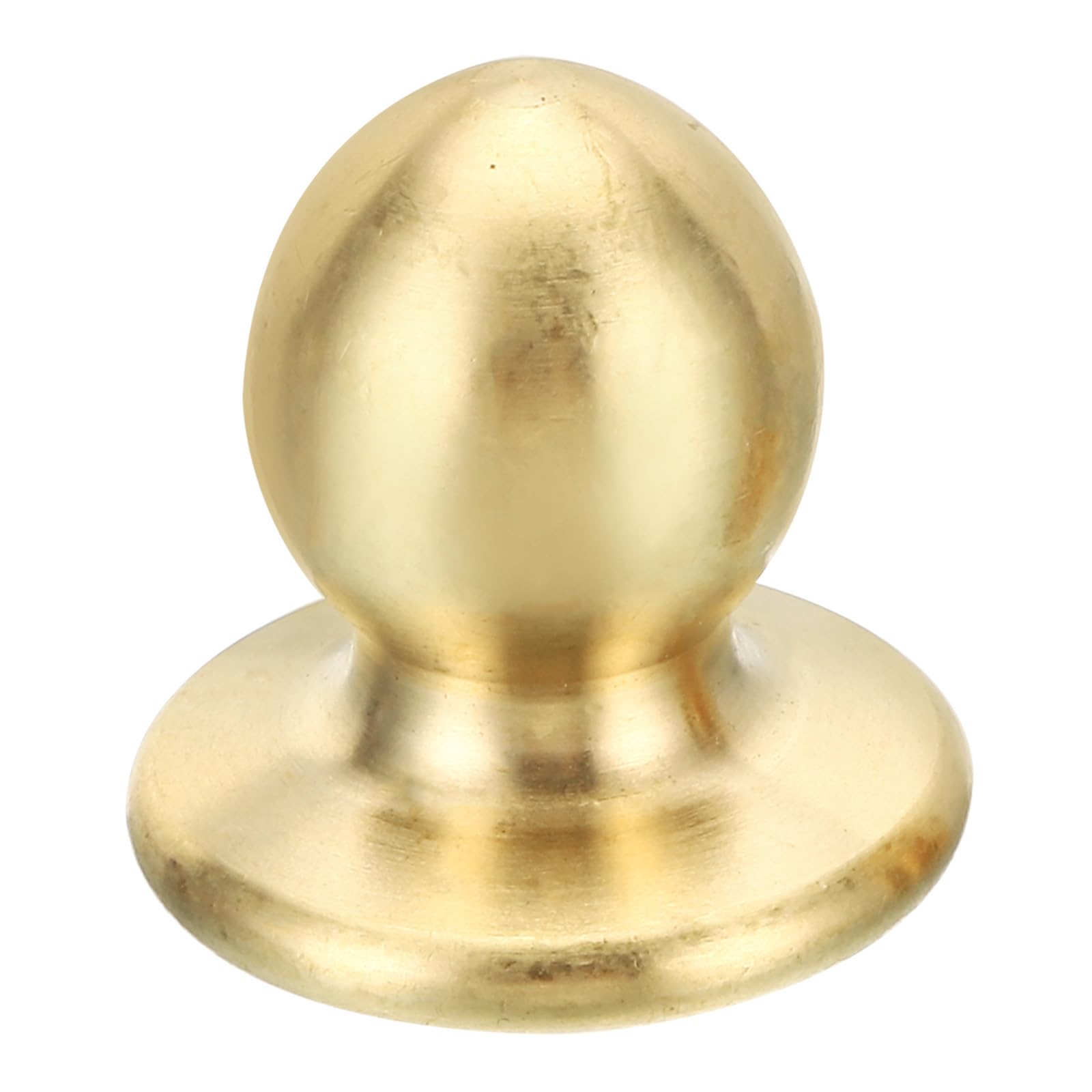 PATIKIL 1.1" Tall Brass Lamp Finials Cap Knob, 1 Set Lamp Screw Holder Tapped 1/4-27 for Table and Floor Lamp Shade Decorations