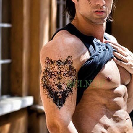 Tzxdbh 5pcs Imperméable Autocollant De Tatouage Rugissant