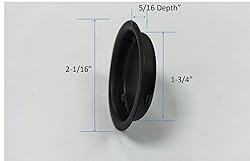QCAA Solid Brass Finger Pull, 1-3/4", ORB Oil