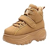 ANUFER Women's Goth Punk High Top Platform Chunky