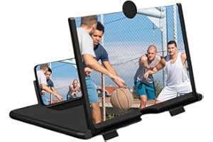 Mobile Screen Amplifier - 10inch HD Foldable Portable Movie Amplifier | Cellphone Stand Magnifier Projector Screen - for Movi
