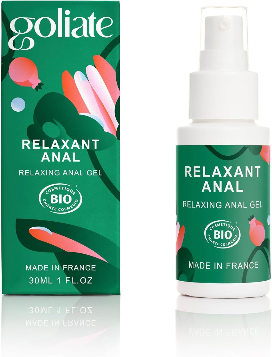 GOLIATE Anal Relaxer - Optimal Performances - Sexual - Water - Anesthetic - Male Female Couple - Ethical Plant-Based Vegan and Compatible with Condoms - 30 ML